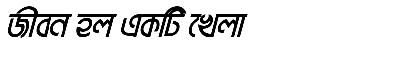 Preview of BrahmaputraMJ Bold Italic
