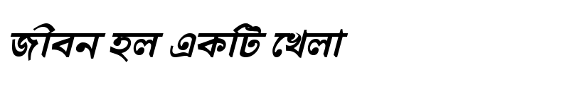 Preview of DhanshirhiMJ Bold Italic