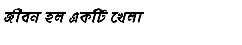 Preview of DhonooMJ Bold Italic