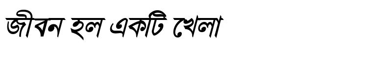 Preview of GangaSagarMJ Bold Italic