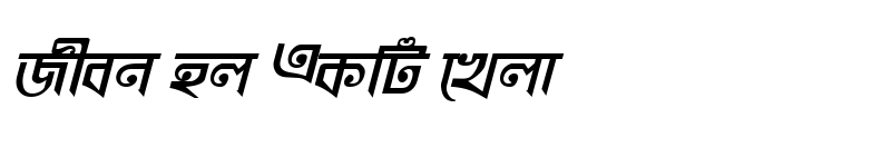 Preview of KhooaiMatraMJ Bold Italic